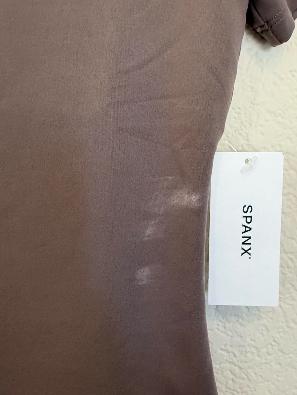 Spanx Smoothing Jersey Short Sleeve Crew Neck Tee in Smoke - Picture 3 of 4
